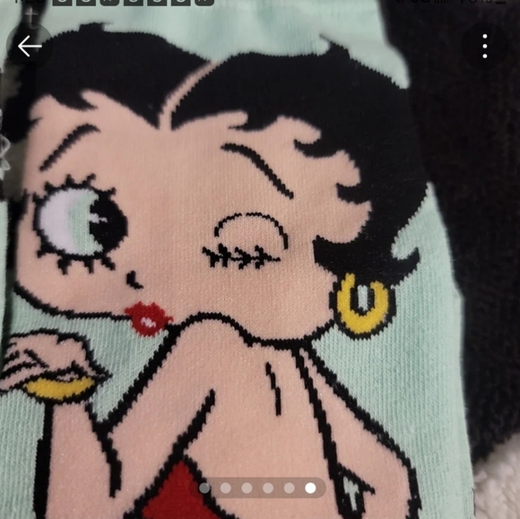 ๐โค๏ธOdd Sox Knits BETTY BOOP Minty Green Cotton Blend Crew Socks UNISEX 6-13โค๏ธ๐ - Picture 1 of 6
